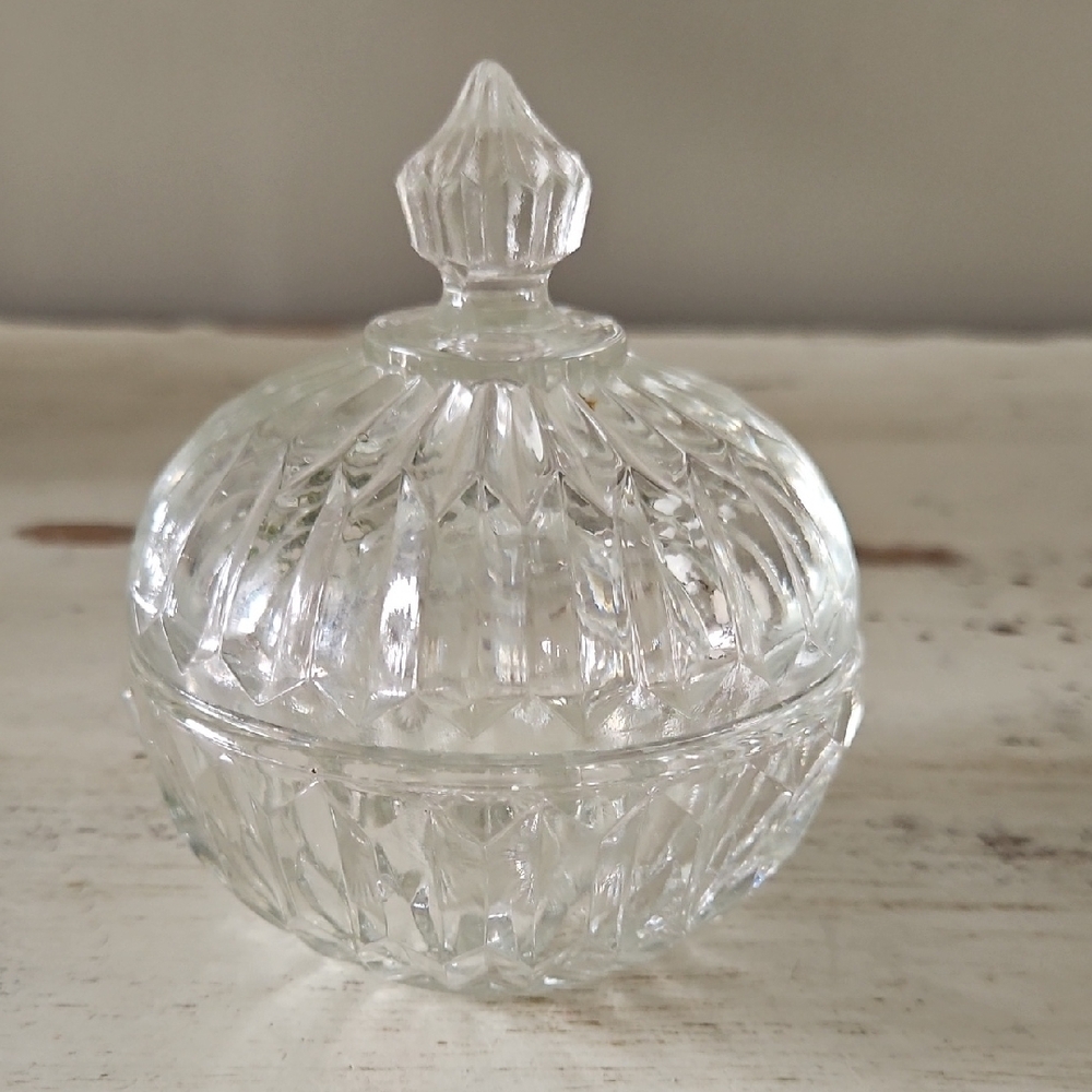 Crystal Covered Candy/trinket Dish